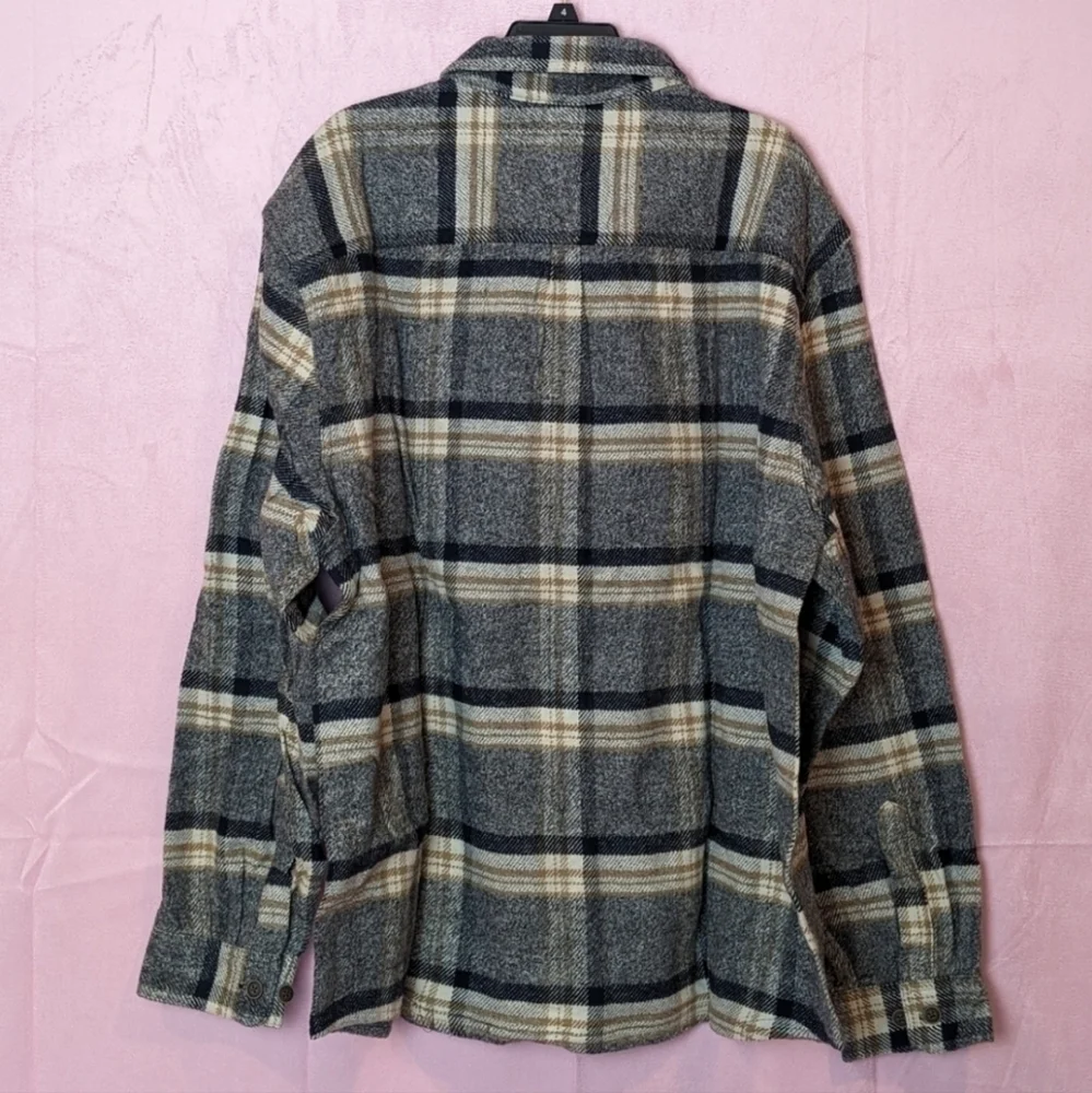 Boston Traders Maple Plaid Shacket Button Up Shirt Jacket size XXL
